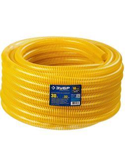 ЗУБР 32 мм x 30 м, 10 атм, со спиралью ПВХ, напорно-всасывающий шланг, ПРОФЕССИОНАЛ (40327-32-30)