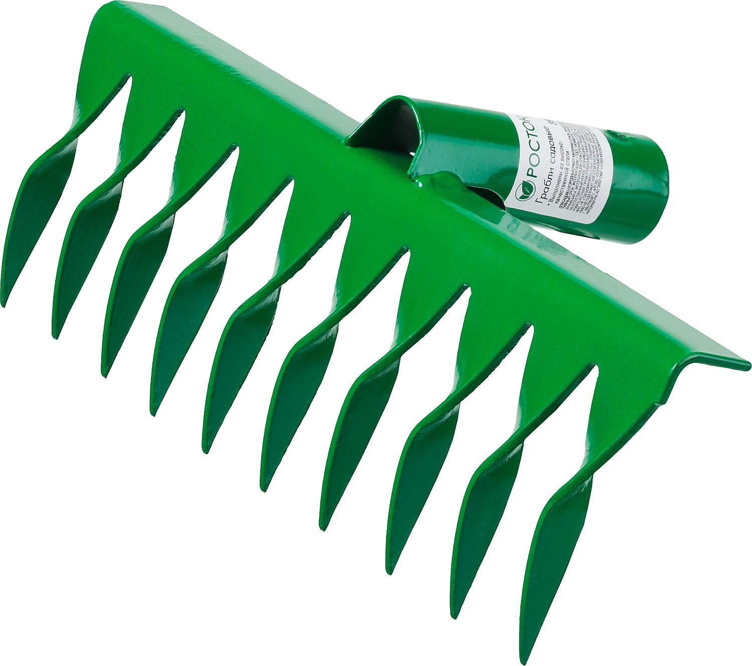 Грабли РОСТОК 260 x 72 мм, 10 витых зубцов, грабли (39600-10)