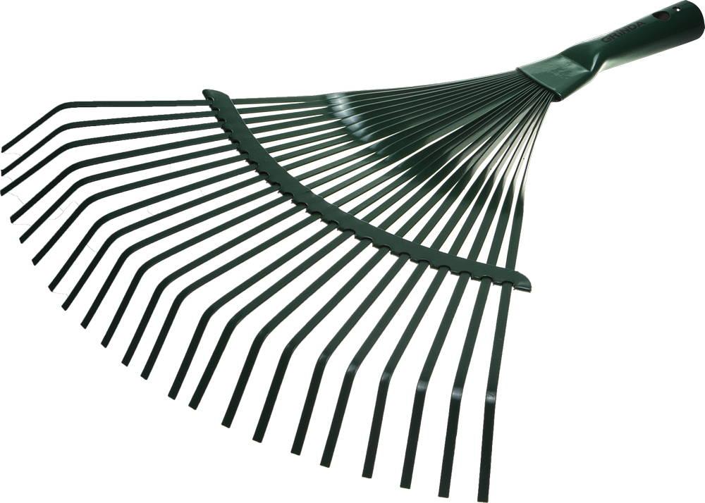 Грабли GRINDA GR-41, 22 плоских зубца, размеры 410 х 40 х 400 мм, стальная рабочая часть, без черенка, веерные грабли (421877)