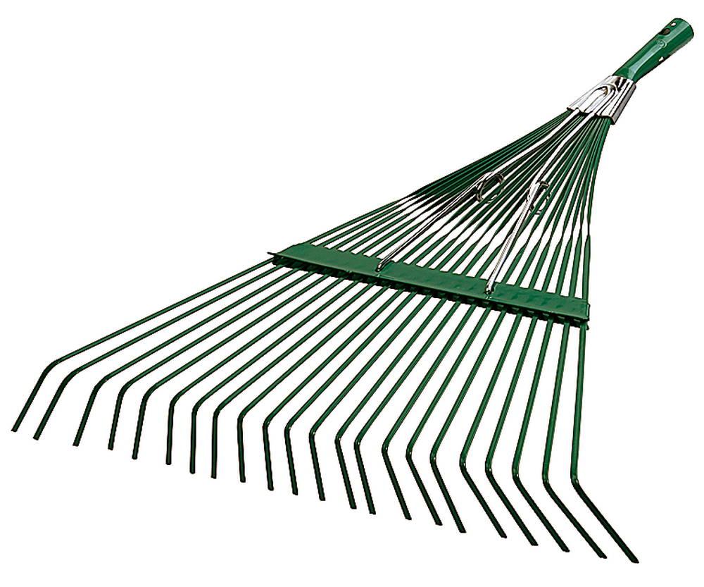 Грабли RACO 550 мм, 22 плоских зубца, ЛКМ покрытие, веерные грабли (4231-53/740)