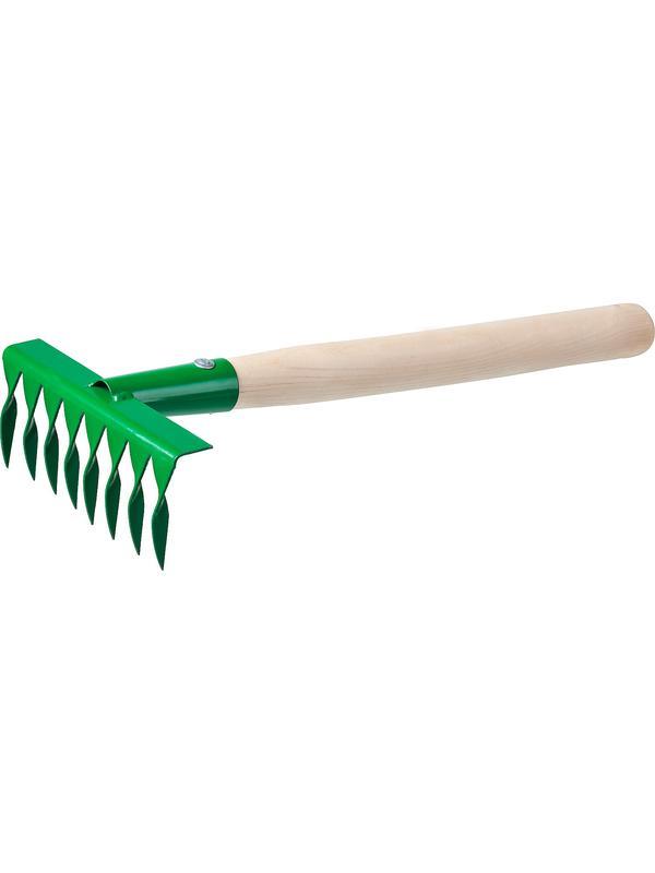 РОСТОК 160 x 62 x 405 мм, 8 витых зубцов, садовые грабельки (39613)