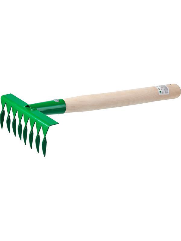 РОСТОК 160 x 62 x 405 мм, 8 витых зубцов, садовые грабельки (39613)