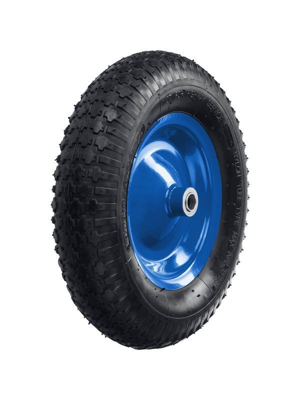 ЗУБР КПВ-2, 4″ х 380 мм, для тачки (арт. 39913), стальной диск, раб. Давление 1.8 - 2 атм, пневматическое колесо, Профессионал (39902-2)