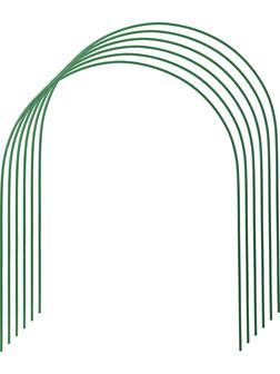 GRINDA 3.0 м, стальные, покрытие ПВХ, 6 шт, дуги для парника (422309-100-120)
