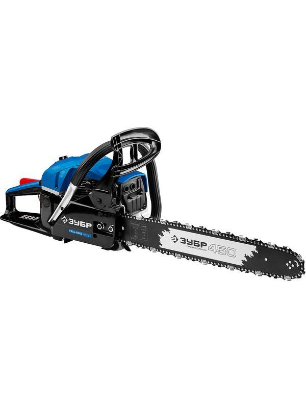 ЗУБР 56 см3, 45 см, бензопила, Профессионал (ПБЦ-560 45ДП)