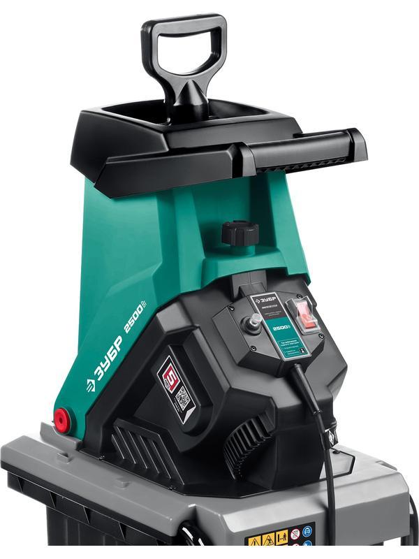 ЗУБР 2500 Вт, электрический садовый измельчитель (ЗИЭ-40-2500)