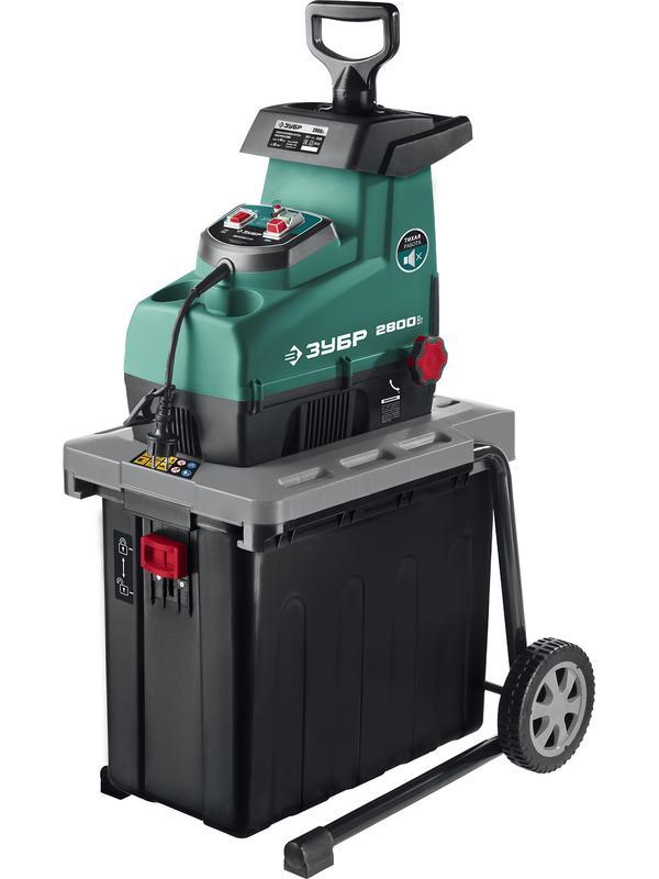 ЗУБР 2800 Вт, электрический садовый измельчитель (ЗИЭ-44-2800)