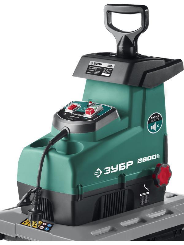 ЗУБР 2800 Вт, электрический садовый измельчитель (ЗИЭ-44-2800)