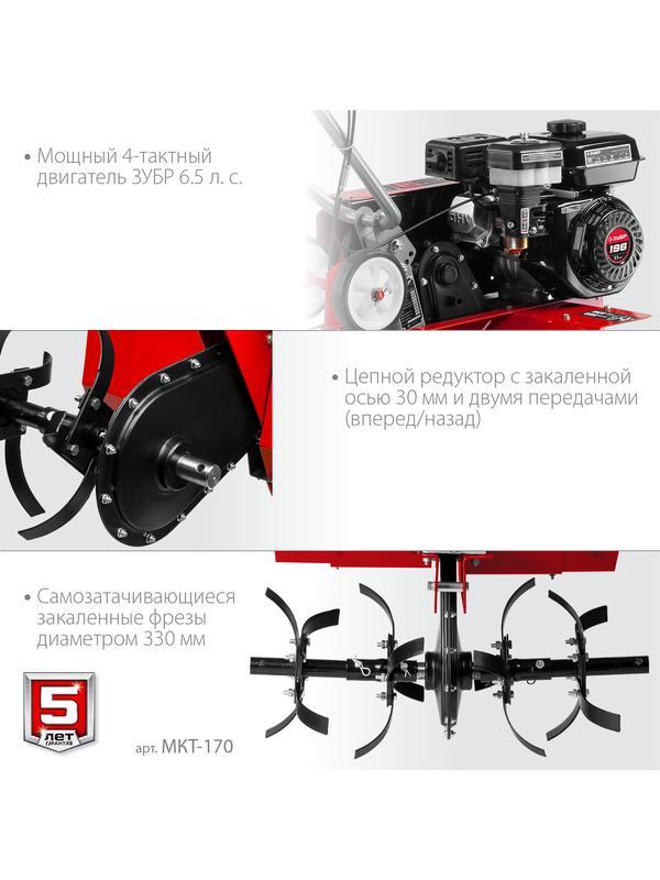 ЗУБР 6.5 л.с., бензиновый культиватор (МКТ-170)