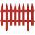 GRINDA Классика, 28 х 300 см, терракот, 7 секций, декоративный забор (422201-T)