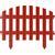 GRINDA Ар Деко, 28 х 300 см, терракот, 7 секций, декоративный забор (422203-T)