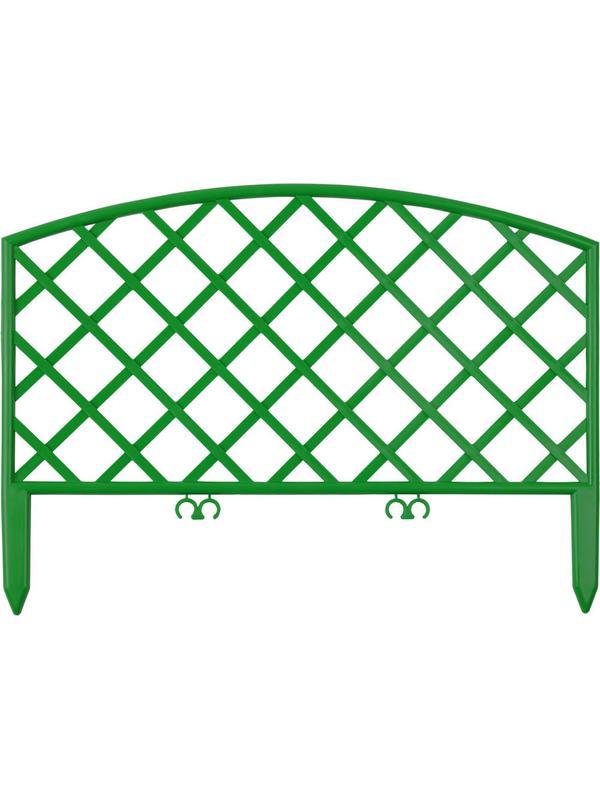 GRINDA Плетень, 24 х 320 см, зеленый, 7 секций, декоративный забор (422207-G)