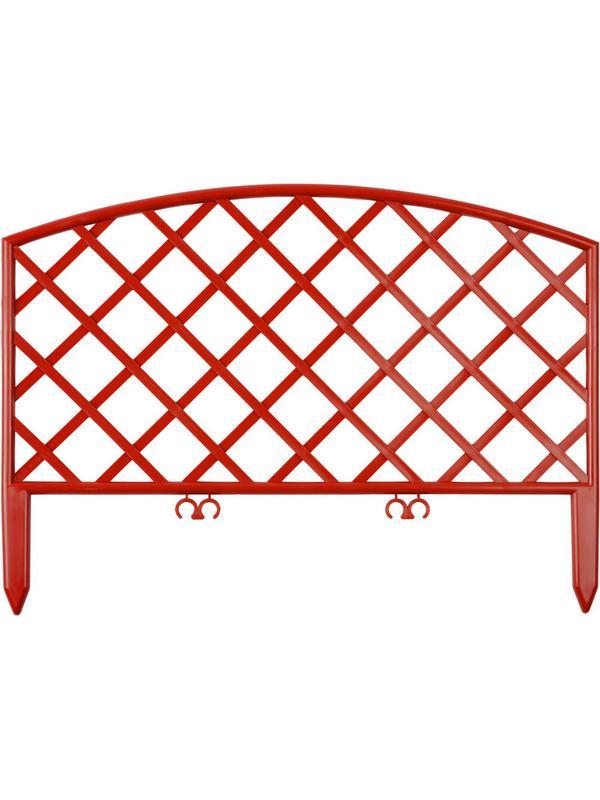 GRINDA Плетень, 24 х 320 см, терракот, 7 секций, декоративный забор (422207-T)