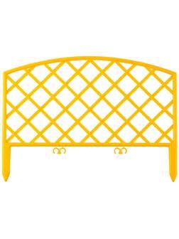 GRINDA Плетень, 24 х 320 см, желтый, 7 секций, декоративный забор (422207-Y)