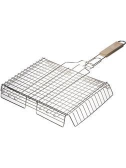 GRINDA Barbecue, 340 х 260 мм, нержавеющая сталь, объемная решетка-гриль (424732)