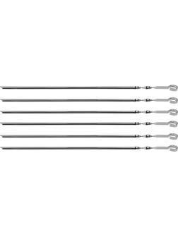 GRINDA Barbecue, 600 мм, 6 шт, в чехле, набор угловых шампуров (427751)