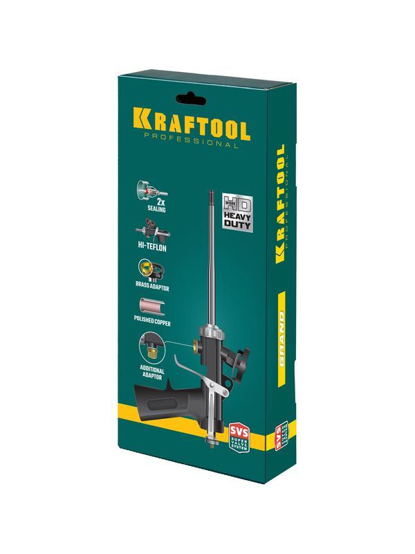 KRAFTOOL Grand, цельнометаллический пистолет для монтажной пены (06853)