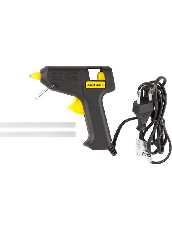STAYER 7 мм, 10 Вт, электрический термоклеящий пистолет (2-06801-10-07)