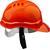 ЗУБР оранжевая, реечный механизм, универсальное крепление для наушников и щитков, защитная каска (11090)