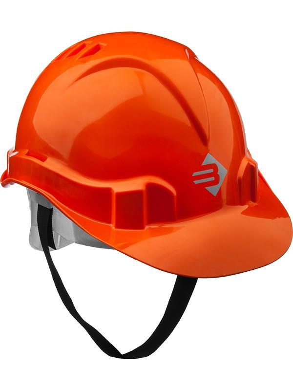 ЗУБР оранжевая, реечный механизм, универсальное крепление для наушников и щитков, защитная каска (11090)