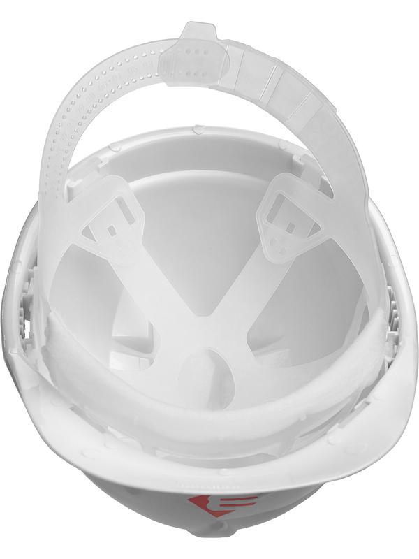 ЗУБР белая, реечный механизм, универсальное крепление для наушников и щитков, защитная каска (11090-2)