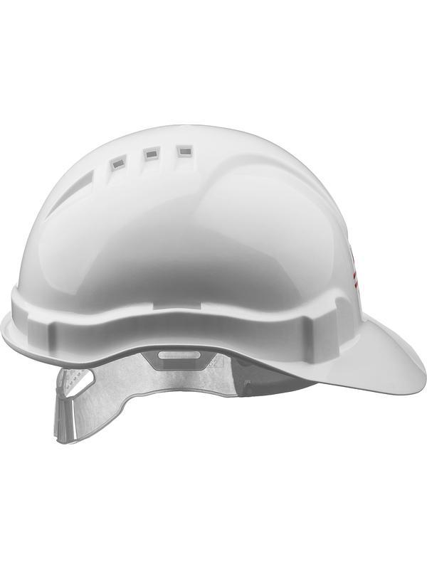 ЗУБР белая, реечный механизм, универсальное крепление для наушников и щитков, защитная каска (11090-2)
