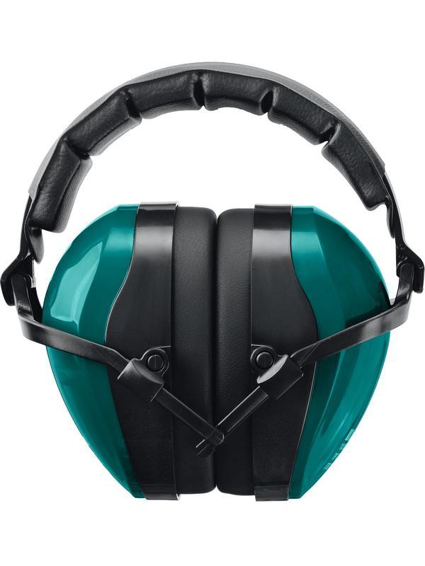 KRAFTOOL защита до 109 дБ, шарнирное крепление чашек, защитные наушники со складным мягким оголовьем (11362)