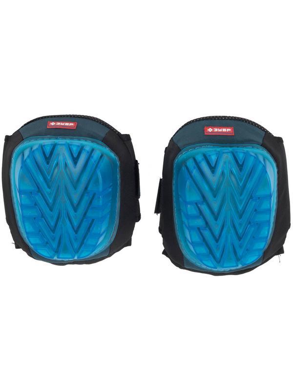 ЗУБР с гелевым наполнителем, защитные наколенники с пластиковой накладкой(11522)
