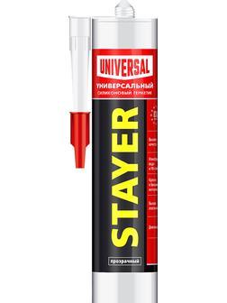 STAYER 260 мл, прозрачный, силиконовый, универсальный герметик (41213-2)