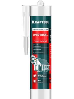 KRAFTOOL 300 мл, прозрачный, универсальный силиконовый герметик (41253-2)