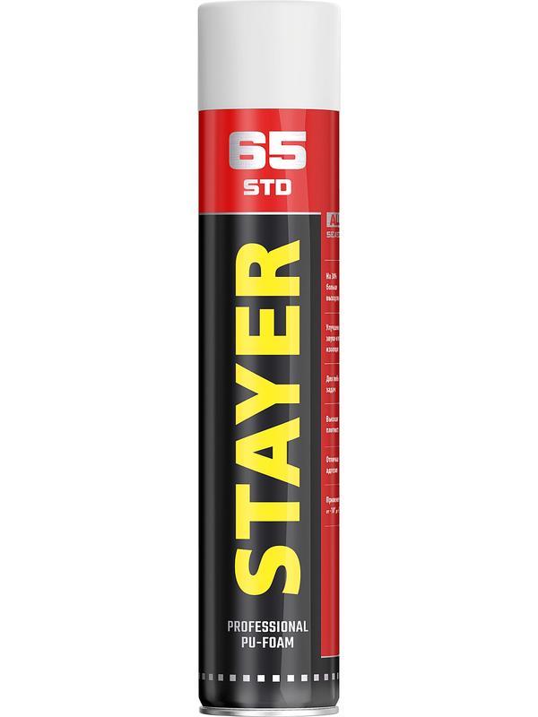 STAYER STD 65, 750 мл, адаптерная, выход до 65 л, монтажная пена, Professional (41134)