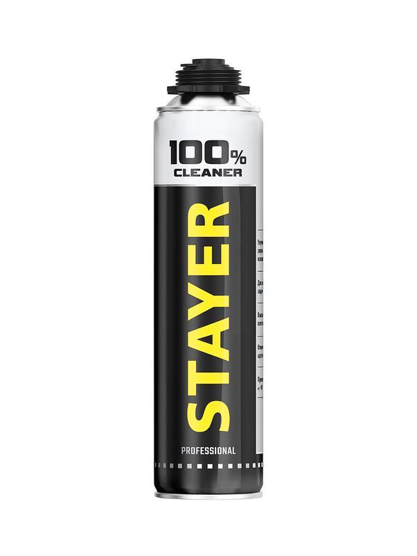 STAYER 100% Cleaner, 500 мл, очиститель монтажной пены, Professional (41139)