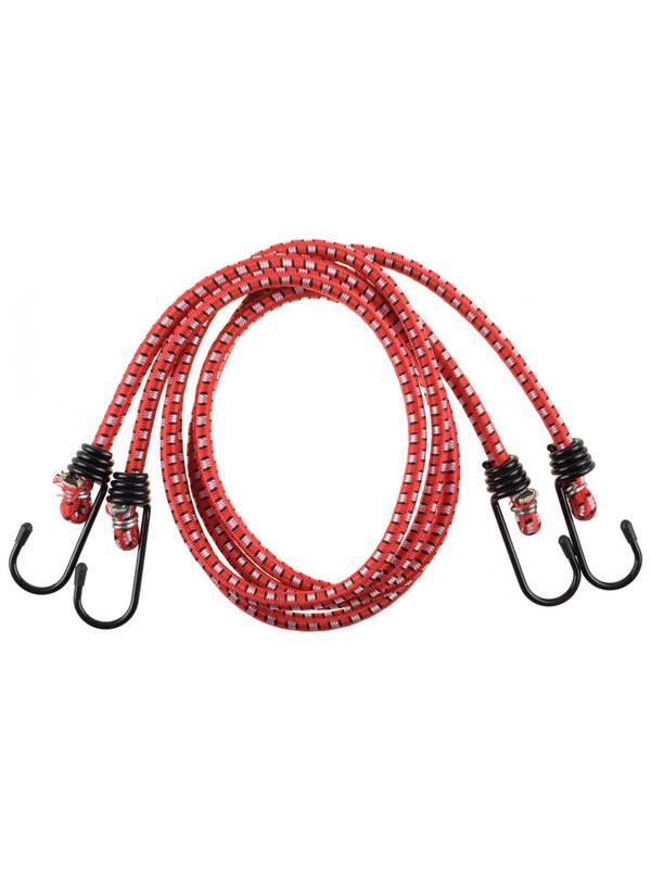 ЗУБР 120 см, d 8 мм, со стальными крюками, 2 шт, резиновый, крепежный шнур (40507-120)