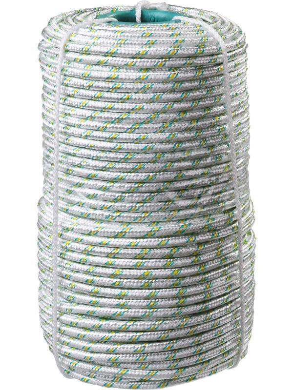 СИБИН d 8 мм, 16-прядный, 100 м, плетеный, с сердечником, капроновый фал (50220-08)