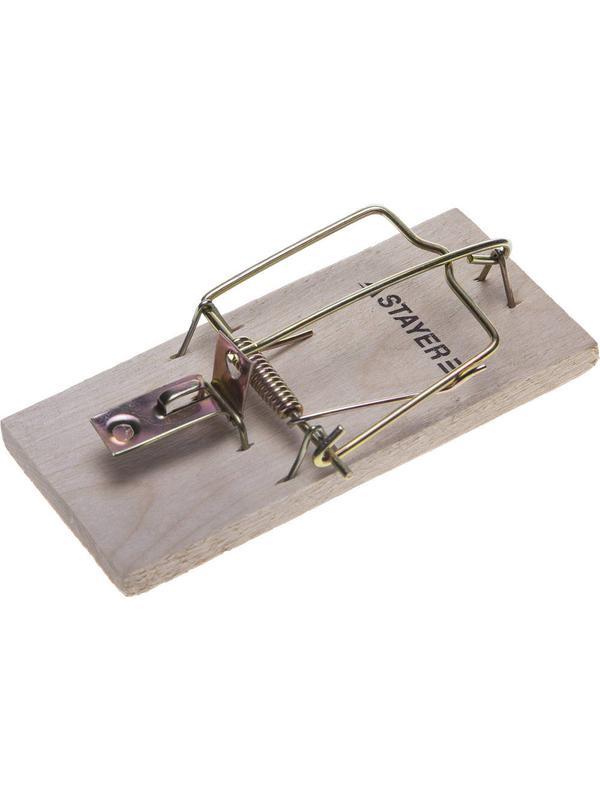 STAYER 95 х 45 мм, малая, деревянная, мышеловка (40501-S)