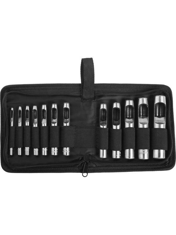 ЗУБР для кожи, 3 - 19 мм, 12 шт, набор пробойников (22949-H12)