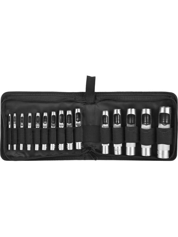 ЗУБР для кожи, 3 - 25 мм, 15 шт, набор пробойников (22949-H15)