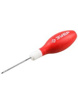 ЗУБР 60 мм, d 2 мм, обрезиненная рукоятка, швейное шило (09571-2)