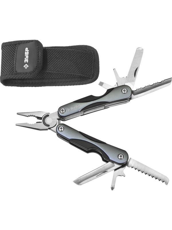 ЗУБР 10 в 1, мини, многофункциональный инструмент (47750)