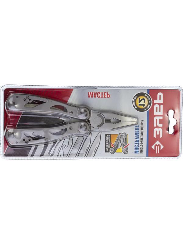 ЗУБР 12 в 1, облегченная рукоятка 105 мм, многофункциональный инструмент (47752)