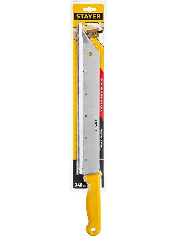 STAYER 340 мм, для листовых изоляционных материалов, нож (09592)