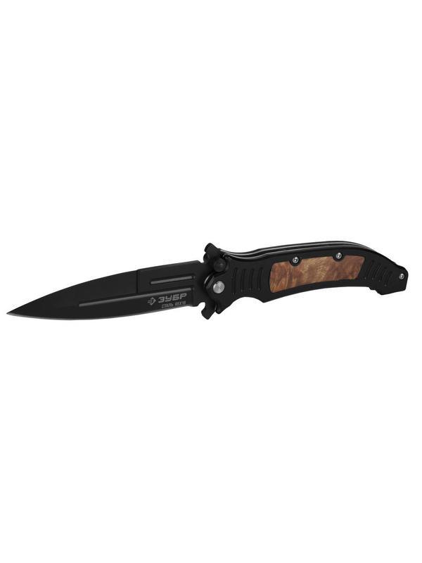 ЗУБР Стилет, 235 мм, лезвие 105 мм, складной нож (47716)