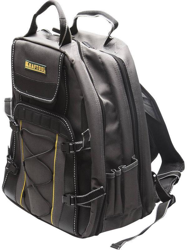KRAFTOOL 430 х 360 х 230 мм, рюкзак для инструментов с 49 карманами и 2 внутренними отделениями (38745)