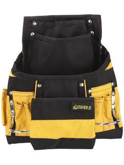STAYER нейлон, поясная сумка для инструментов с 10 карманами, Professional (38605)