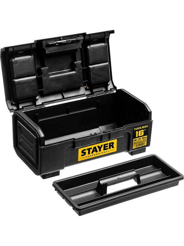 STAYER TOOLBOX-16, 390 х 210 х 160, пластиковый ящик для инструментов, Professional (38167-16)