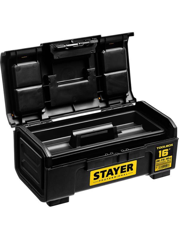 STAYER TOOLBOX-16, 390 х 210 х 160, пластиковый ящик для инструментов, Professional (38167-16)