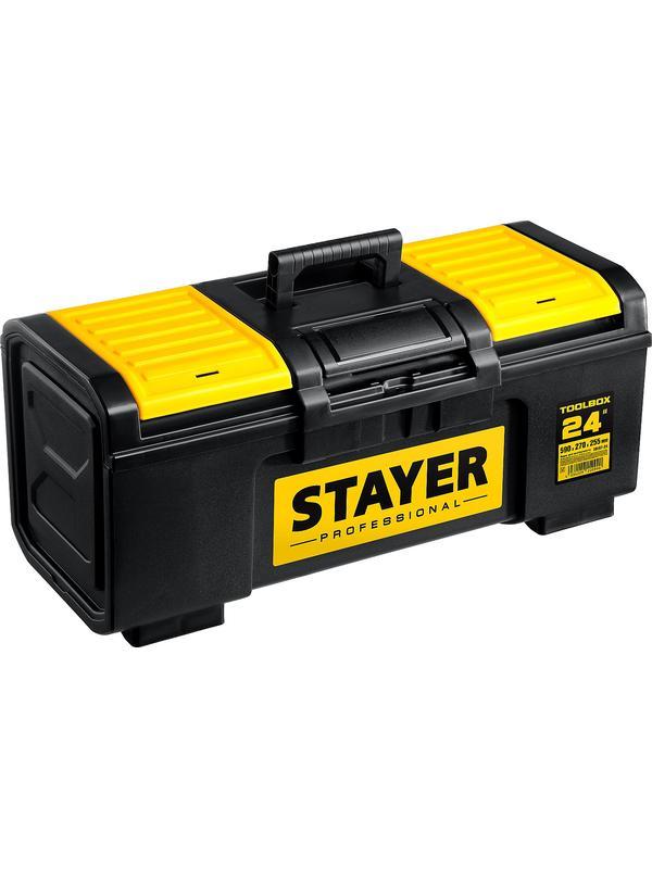 STAYER TOOLBOX-24, 590 х 270 х 255, пластиковый ящик для инструментов, Professional (38167-24)