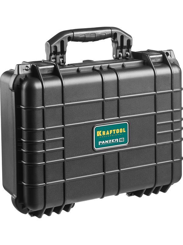 KRAFTOOL PANZER-16, 400 х 330 х 170 мм, (16″), IP55, ударопрочный пластиковый ящик (38251-16)