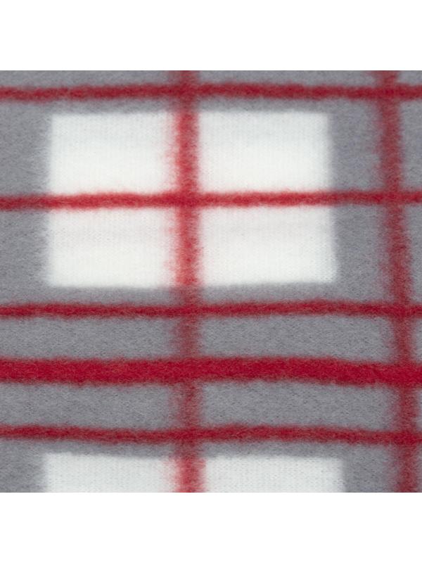 Плед флис,  130X150 см, 120 гр/м2, Клетка Серая