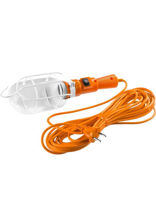 Светильник СИБИН переносной, открытого типа с выключателем, 60Вт, 220В, 10м